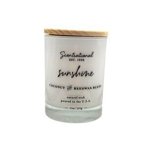 Scentsational Sunshine Coconut and Beeswax Blend Scented Candle, 11 Oz/311 g